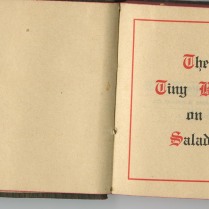 The Tiny Book on Salads, 1905