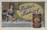 Better Baking. This pamphlet from J. R. Watkins Company is yet another new baking powder advertisement for our collection! We hadn't come across this company before.