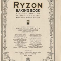 Ryzon Baking Book: A Practical Manual for the Preparation of Food Requiring Baking Powder, 1916